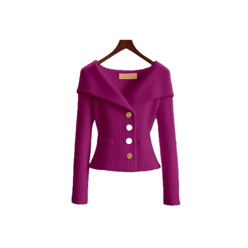 Stunning Chic Women's Slimming Knit Sweater - Unique Spring/Autumn 2025