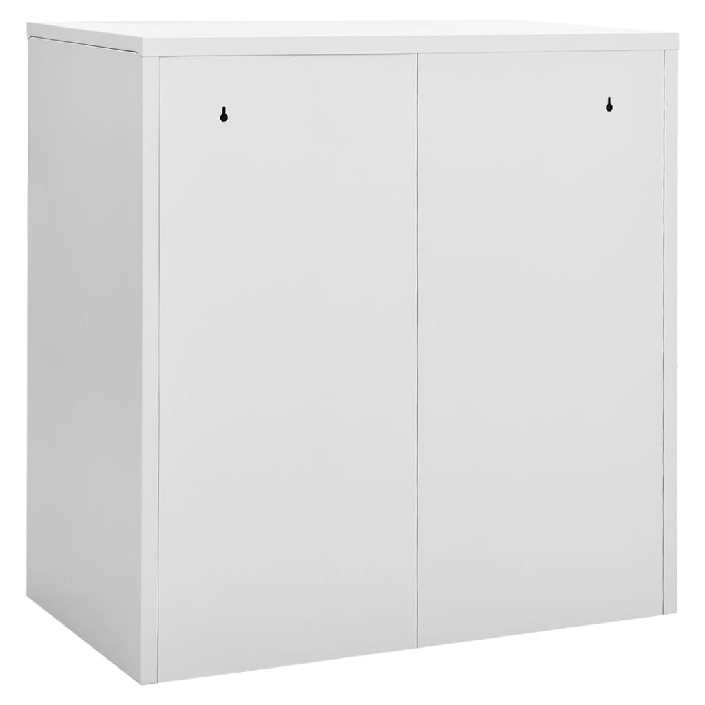 Vidaxl Szafka Zamykana Na Klucz, Szaro-Niebieska, 90X45X92,5 Cm, Stal