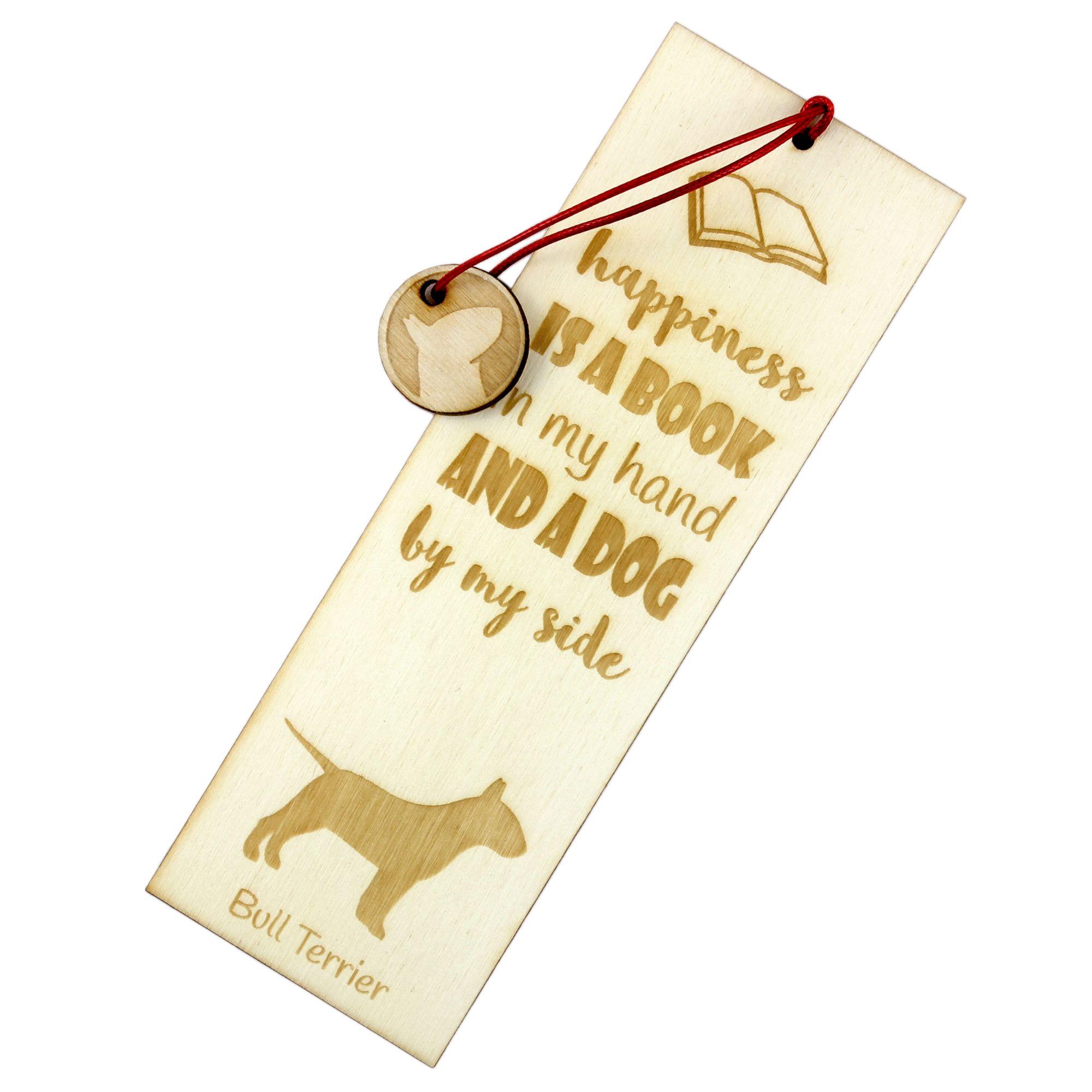 

Bull Terrier, Bully - dog bookmark, personalized bookmark, dog gadget for Art-Dog brand readers