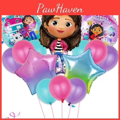 Zvířecí Kočka Balónek Narozeninové Párty Potřeby Gabbyin Dům