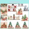 Charming Christmas Decor Wooden Table Desktop Sign Perfect For Holiday Cheer And Festive Spirit