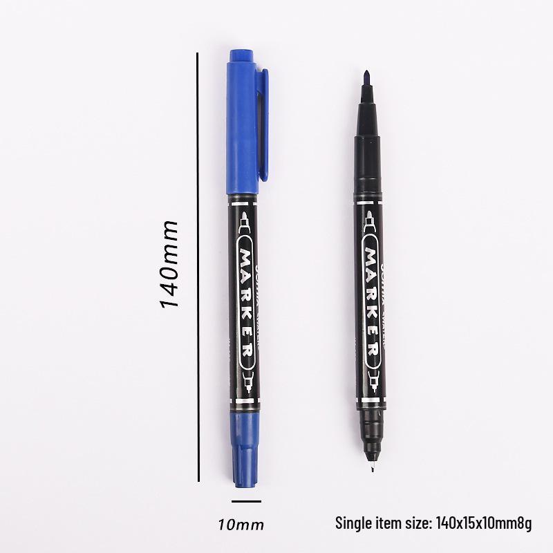 Double-Ended Black Outline Pen: Waterproof, Quick-Drying, for Art & Painting
