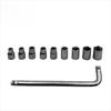 10pcs Lug Nut Wrench Repairing Tool Set Hex Key Socket Spanner Tool  Bicycle Repair