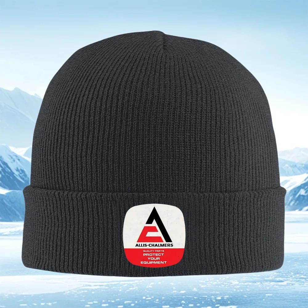 New Red A Black Triangle Design Logo Unisex Women Unisex Knitted Hat Beanie Pullover Cap Winter Thermal Warm Christmas Outdoor Cycl