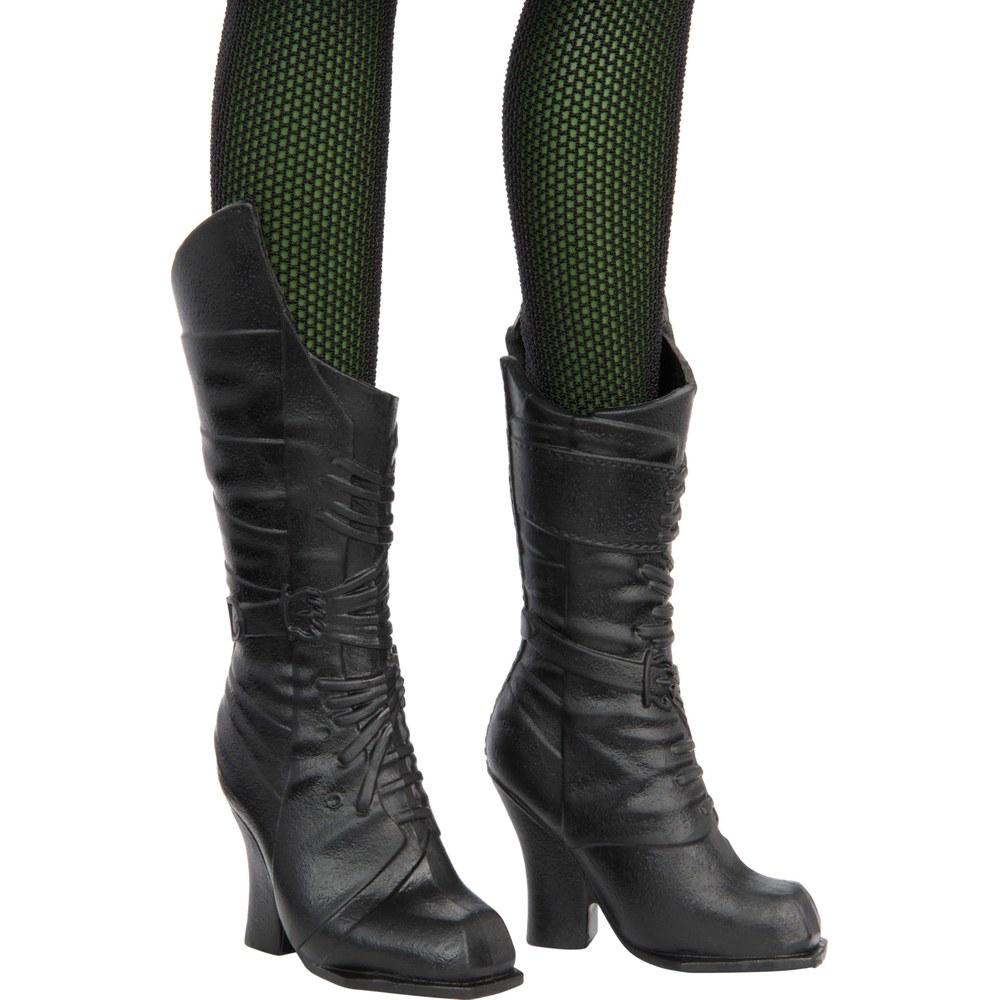 Mattel Wicked Elphaba Fashion Doll with Accessories Green Skin Braided Black Hair Articulated Removable School Uniform