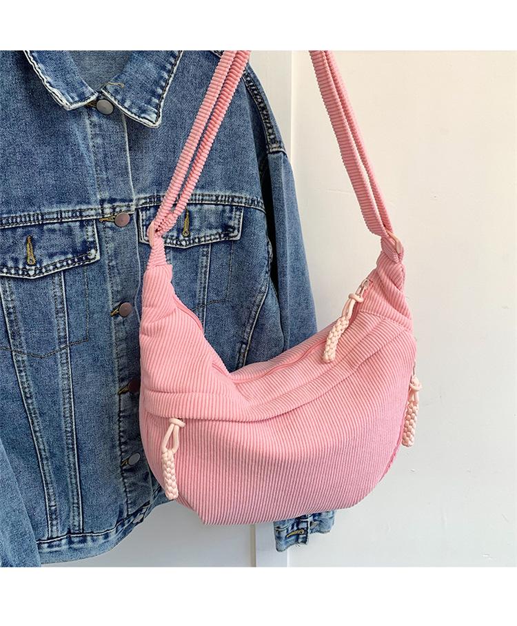 2025 Spring New Simple Large-capacity Messenger Bag Female Student Small Satchel Sports Versatile Backpack Dumpling Bag