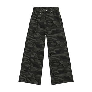 | Main push straight loose baggy micro wide leg jeans men's and women's floor trousers
