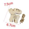 10 Pieces Unfinished Wooden Cutouts Christmas Tree Decoration Hanging Unpainted DIY