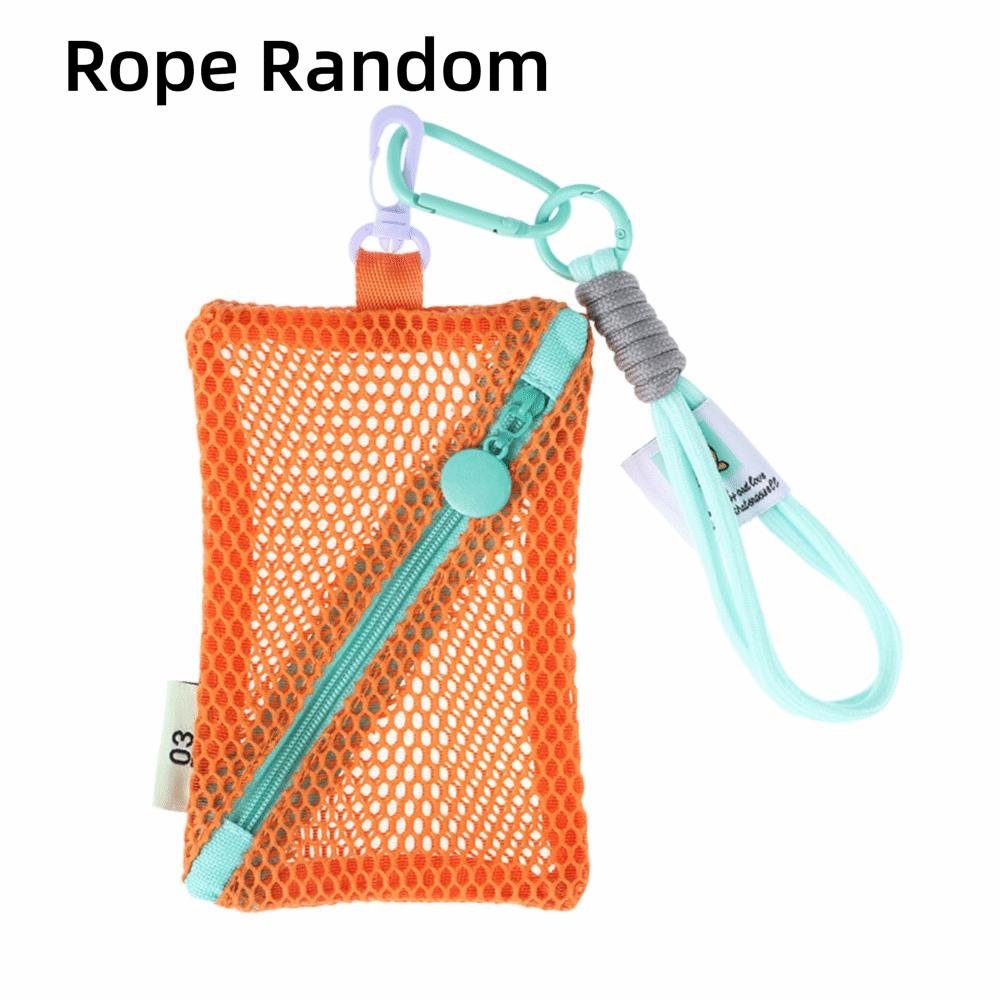 Candy Color Mesh Cosmetic Bag Dopamine Color Make Up Case Fashion Coin Purse