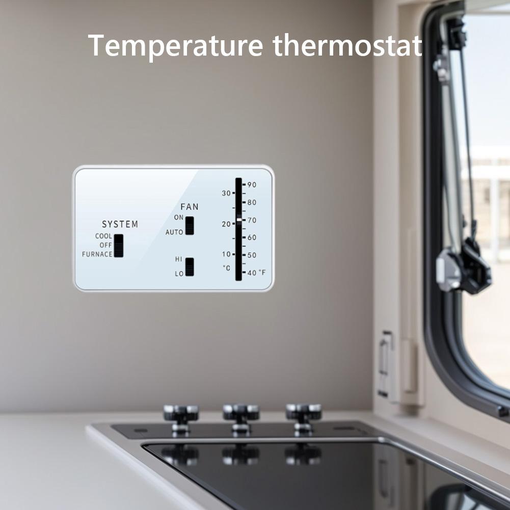 RV Analog Thermostat OE 3106995.032 Heat/Cool Analog Thermostat RV Analog Thermostat Replacement for Heat Cool Camper
