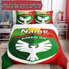 3pcs Duvet Cover Set (1*Duvet Cover + 2*Pillowcase, Without Core), Custom Name Amed SK Pattern Bedding Set, Home Bedroom Decor Gift