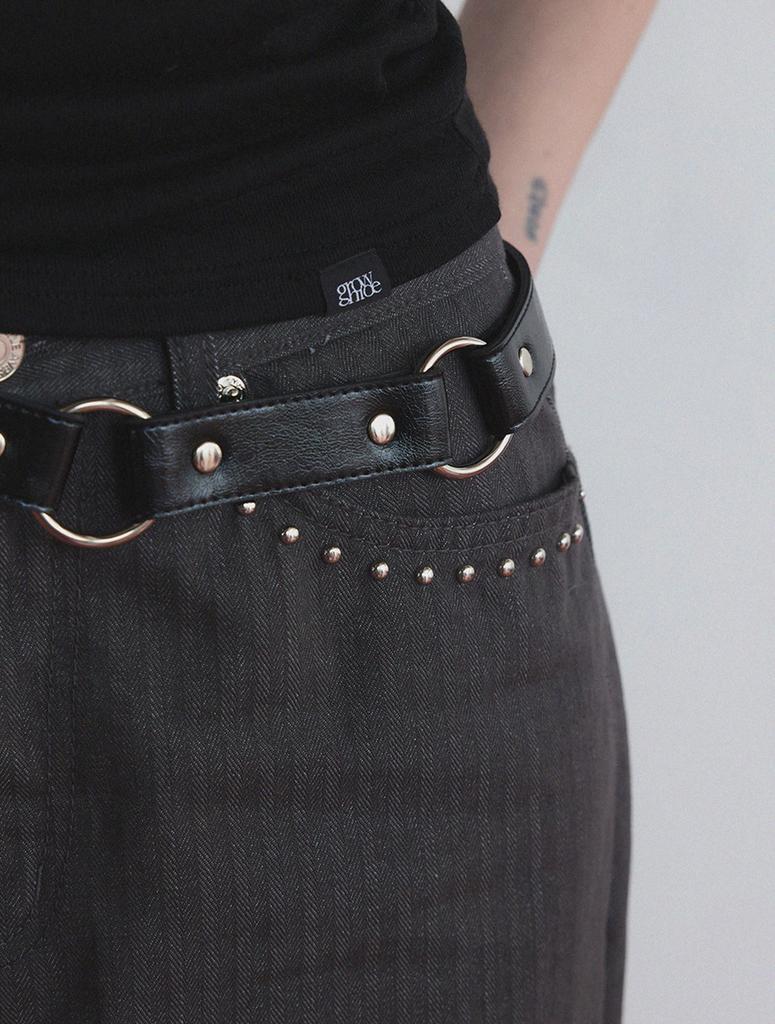 Geulouhaideu Pony'S Studded Wide Pants