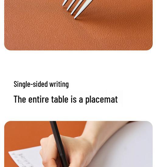 Großes einfarbiges Leder-Mauspad - Esports & Büro-Schreibtischmatte für Laptop und Tastatur