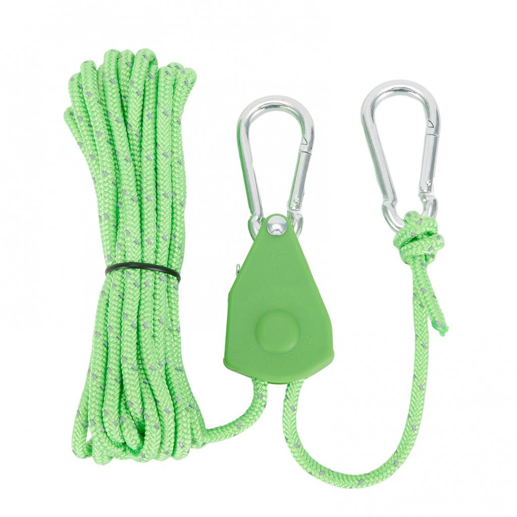 Rope Rope Buckle Stainless Steel+nylon Tent Pulley 4mm*4m