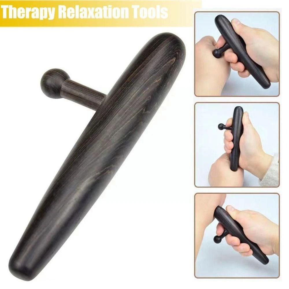 Handheld Gua Sha Point Massage Tools Wooden Stress Relief Sandalwood Foot Massager Muscle Relaxation Acupressure Pen