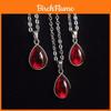 Collana con Goccia di Sangue di Vampiro Gioielli Gotici con Catena in Acciaio Inossidabile Per Uomo e Donna
