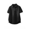 Old Money Wind Lapel Knitted POLO Shirt Short Sleeve Boys Summer Versatile Casual Loose Casual Half Sleeve