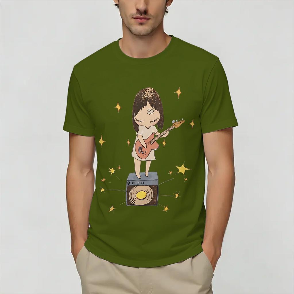 Unisexs TShirt Yoshimoto Naras Fashion 100 Cotton Tee Shirt Short Sleeve T Shirt O Neck Clothes Summer