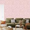 Coral and white glitter wallpaper for living room and bedroom 50x1000
