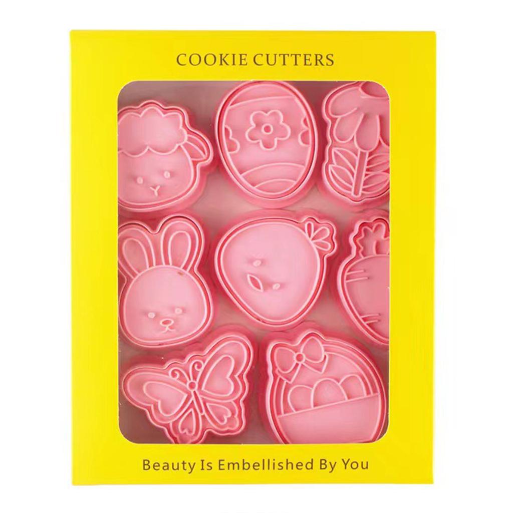 3D Easter Cookie Stencils Multipurpose Reusable DIY Fondant Cake Candy Cookie Cutter Practical Kitchen Baking Gadgets