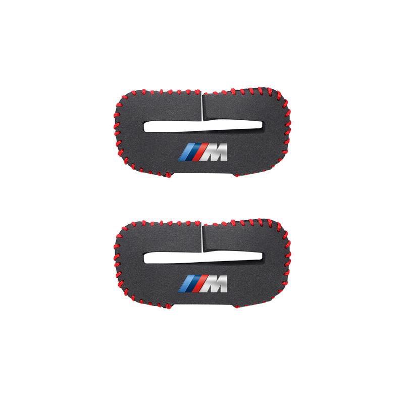 RDZZ5 For BMW X1 X3 X4 X5 E39 M1 M2 M3 Sticker Safety Belt Buckle Cover for Anti-collision and Anti-scratch Protection Leather Cover
