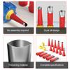 Stainless Steel Glue Nozzle Set Rustproof Corrosion Resistant Universal Integrated Rubber Nozzle Tool Kit Versatile Caulking Accessories