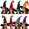 Tall Pointed Party Hat for Seasonal Costumes, Shapeable Outline and Tip with Soft Polyester Shell and Support Frame