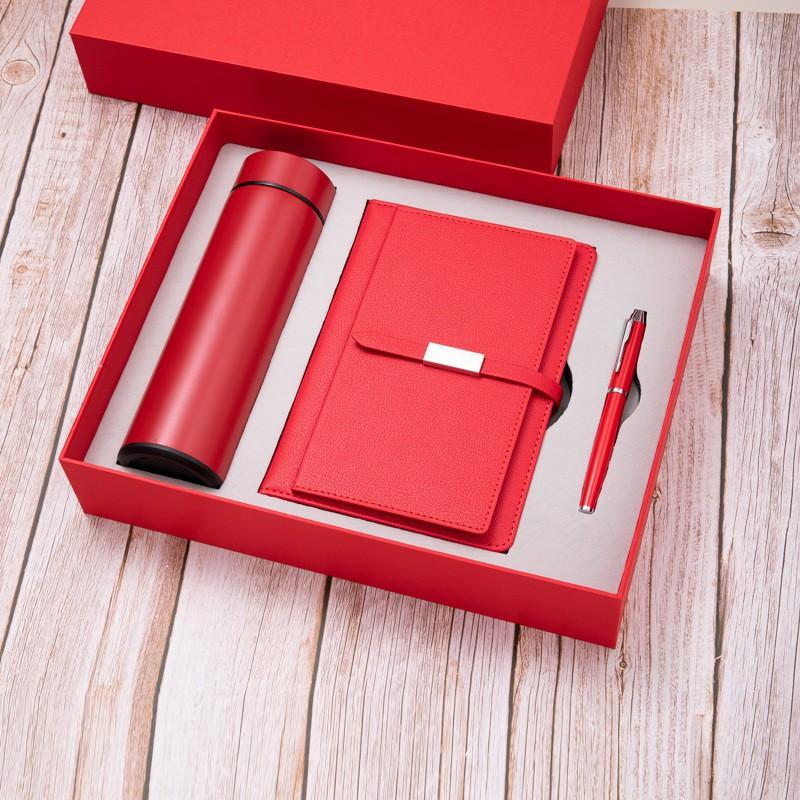 Business Gift Set Vacuum Flask Notebook USB Drive Practical Office Corporate Souvenirs