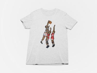 John Starks The Dunk Tshirt, Video Game, 8bit, Old School