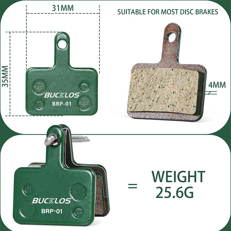 BUCKLOS MTB Ceramic Brake Pad Bicycle for Shimano B01S B03S B05S MT200 SRAM AVID High Heat Dissipation Pads Cycling Accessories