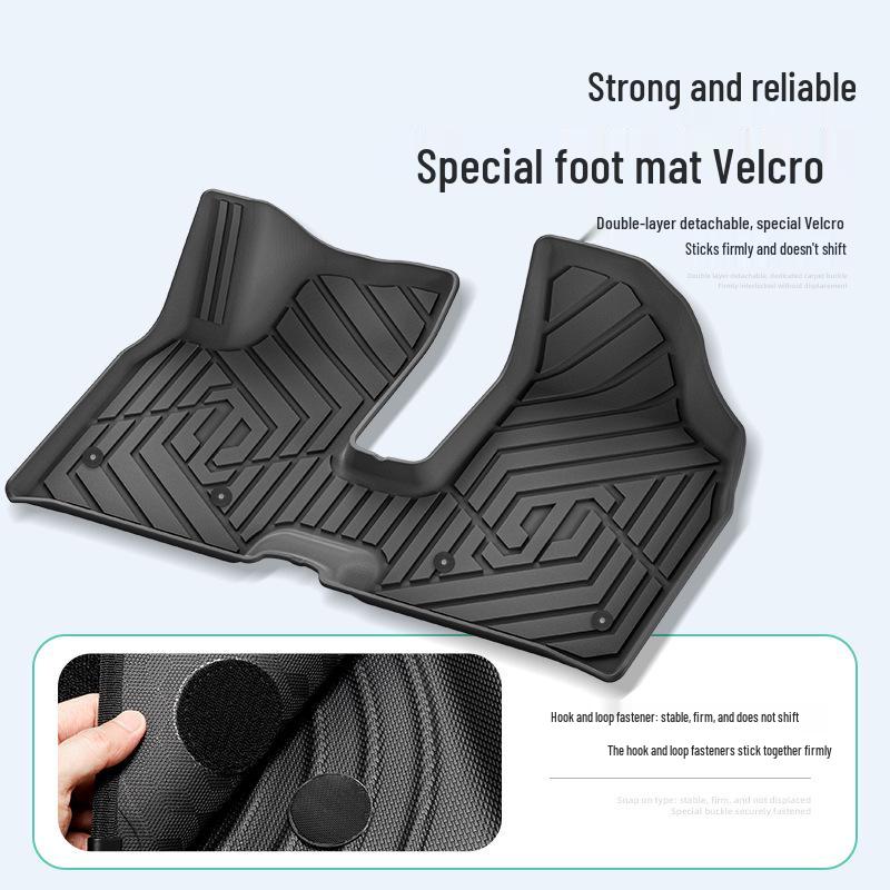 Leapmotor T03 Floor Mats (2024-2025), Stain-Resistant & Waterproof TPE, Custom-Fit.