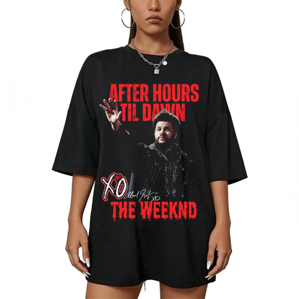 The Weeknd 2026 After Hours Til Dawn World Tour Cotton Short Sleeves Tshirt Gift For Fans Unisex S3XL RB Style Tee Tops