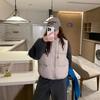 New Winter Short Fashionable Cotton Vest Warm and Versatile Hooded Fashionable Loose Women's Korean Style Slim Jacket