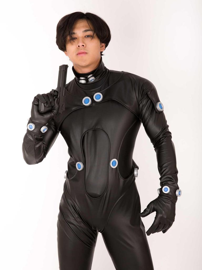 Miccostumes Herren-Anime-Charakter-Cosplay-Overall (Größe S)