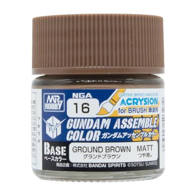 GSI Creos Acrysion Gundam Assemble Color Grand Brown Matt 10ml Hobby Model Paint NGA16