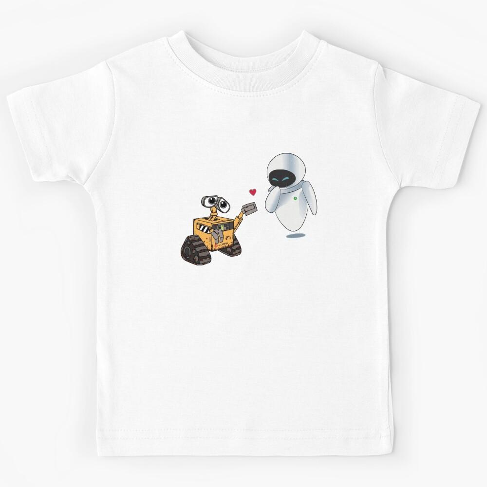 Wall E & Eve - Lovely story - Robots Lover Kids T-Shirt 130