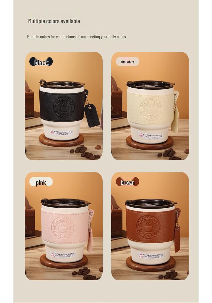 Outdoor Stainless Steel Insulated Coffee Cup - Portable, Creative Design for Home & Travel