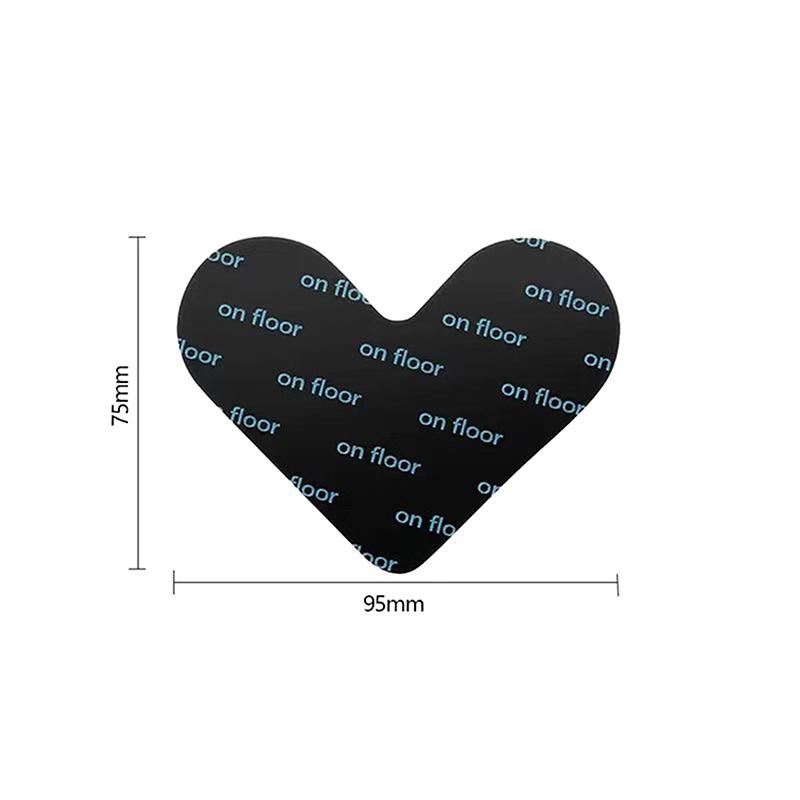 8/10/12Pcs Heart Shape Rug Gripper Double Sided Non-Slip Rug Pads Sticker, Washable And Reusable Rugs Corner Tape