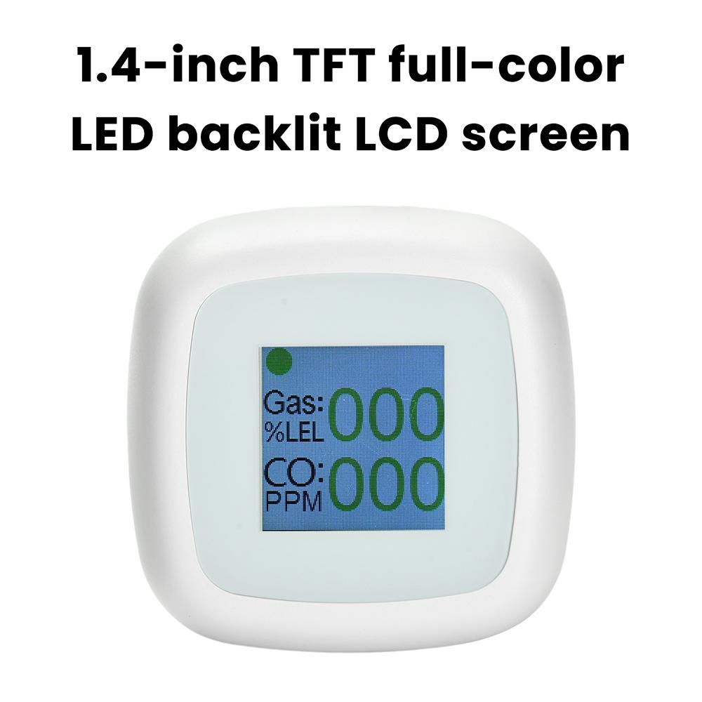 Portable Carbon Monoxide Detector Rechargeable Gas Leak Tester Suitable for Use In Homes, Garages, Offices and Similar Locations