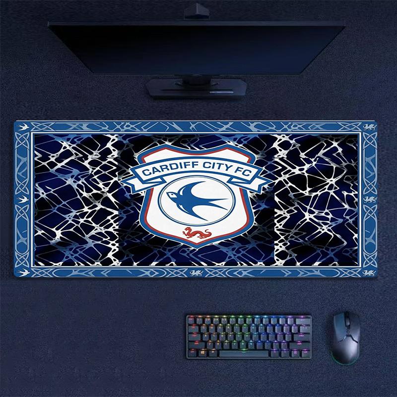Cardiff City FC Color Mouse Pad Large Gaming Table Cushion Non-slip Laptop Tablet Big Mousepad XXL Mat Mini PC Playmat With Lock edge