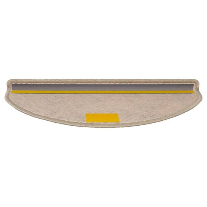 VidaXL Tapis d'escalier autocollants 30 pcs 65x21x4 cm beige foncé, bande de roulement, tapis de bande de roulement 3365878