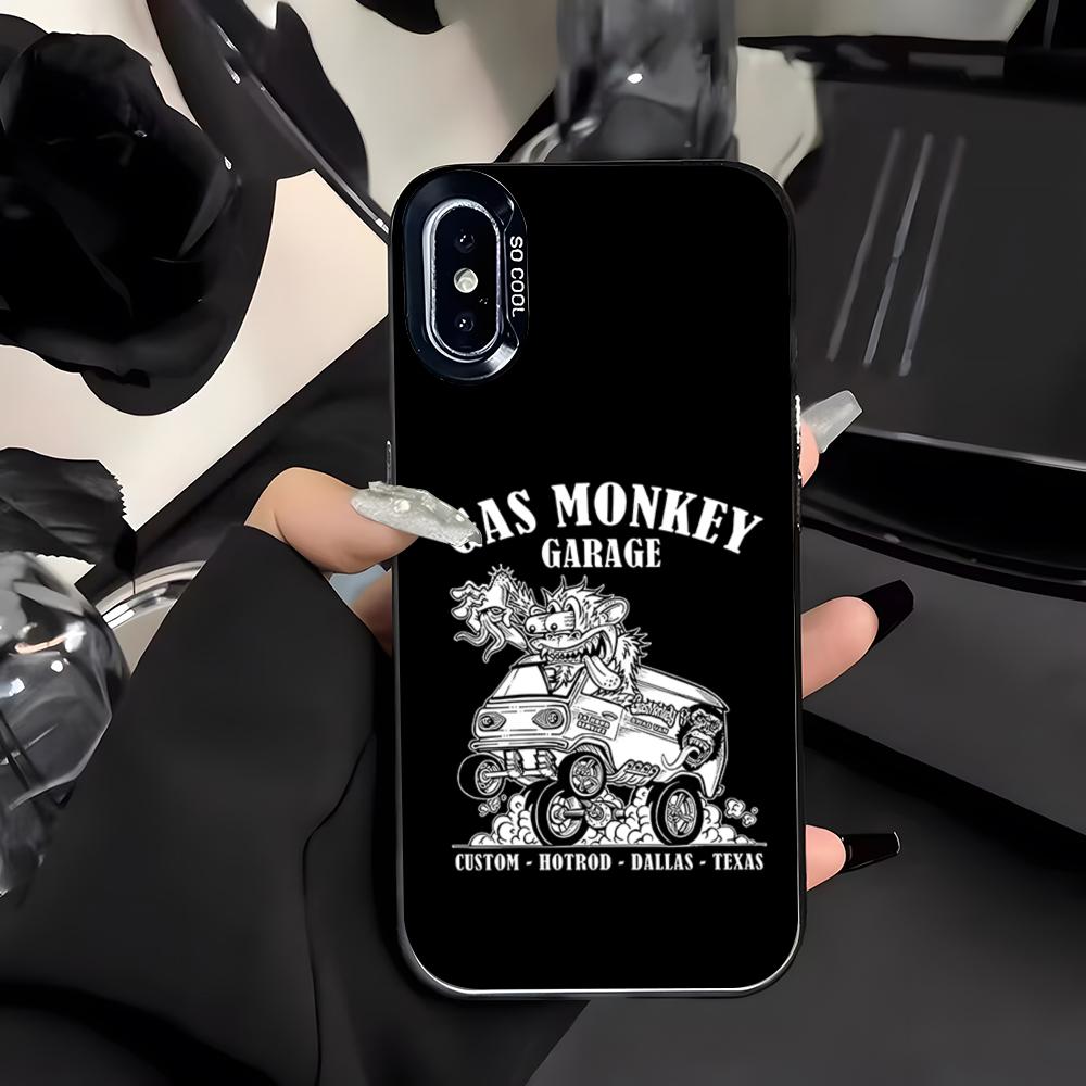 Cool G-Gas Monkey G-Garage Phone Case For IPhone 17 Air 16 E 15 14 Plus 13 12 11 Pro Max Colored Silver Cover
