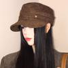 Chamois Flat Cap Korean Style Retro Painter Hat Fashion Suede Equestrian Hat  Ladies