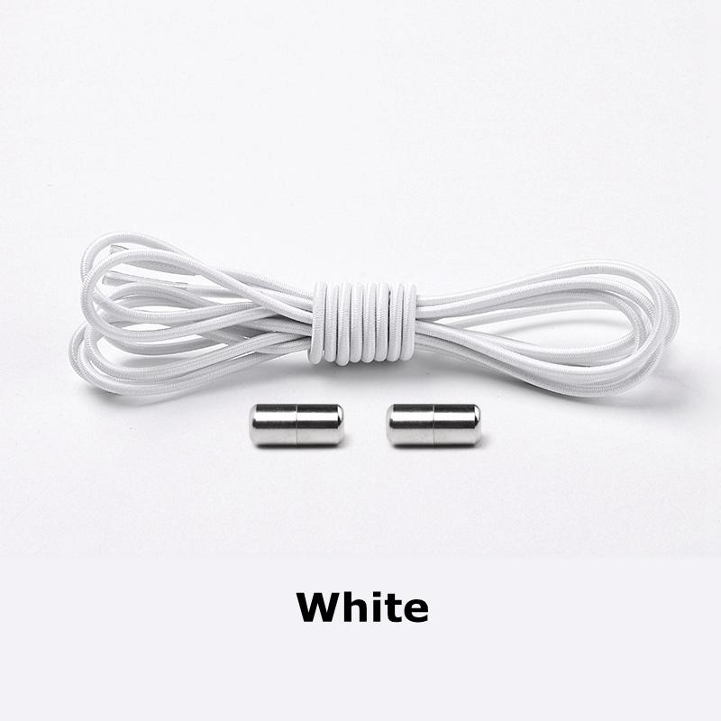 Elastic Laces Sneakers Round Shoelaces Without Ties Rubber No Tie Shoe Laces Shoes Kids Adult Quick Shoe Lace Rubber Bands
