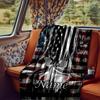 Veteran American Flag Heroes Sacrifice Blanketcustomize Your Name Lightweight Comfortable And Stylish Blanket For Travel Bed Home Chair Office Sofa
