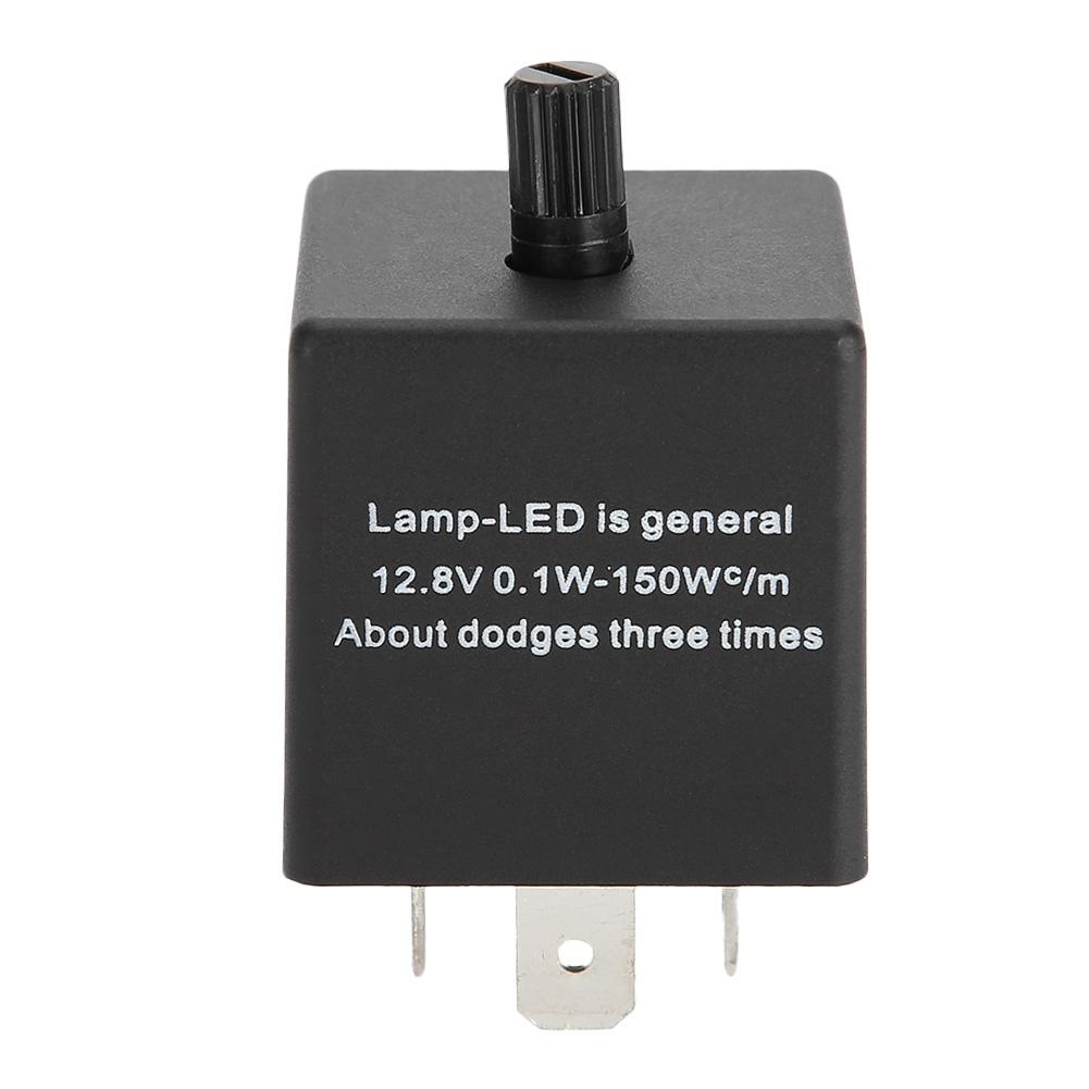 CF14KT 3 Pin 12V Car Adjustable Flasher Relay for LED Turn Signal Light