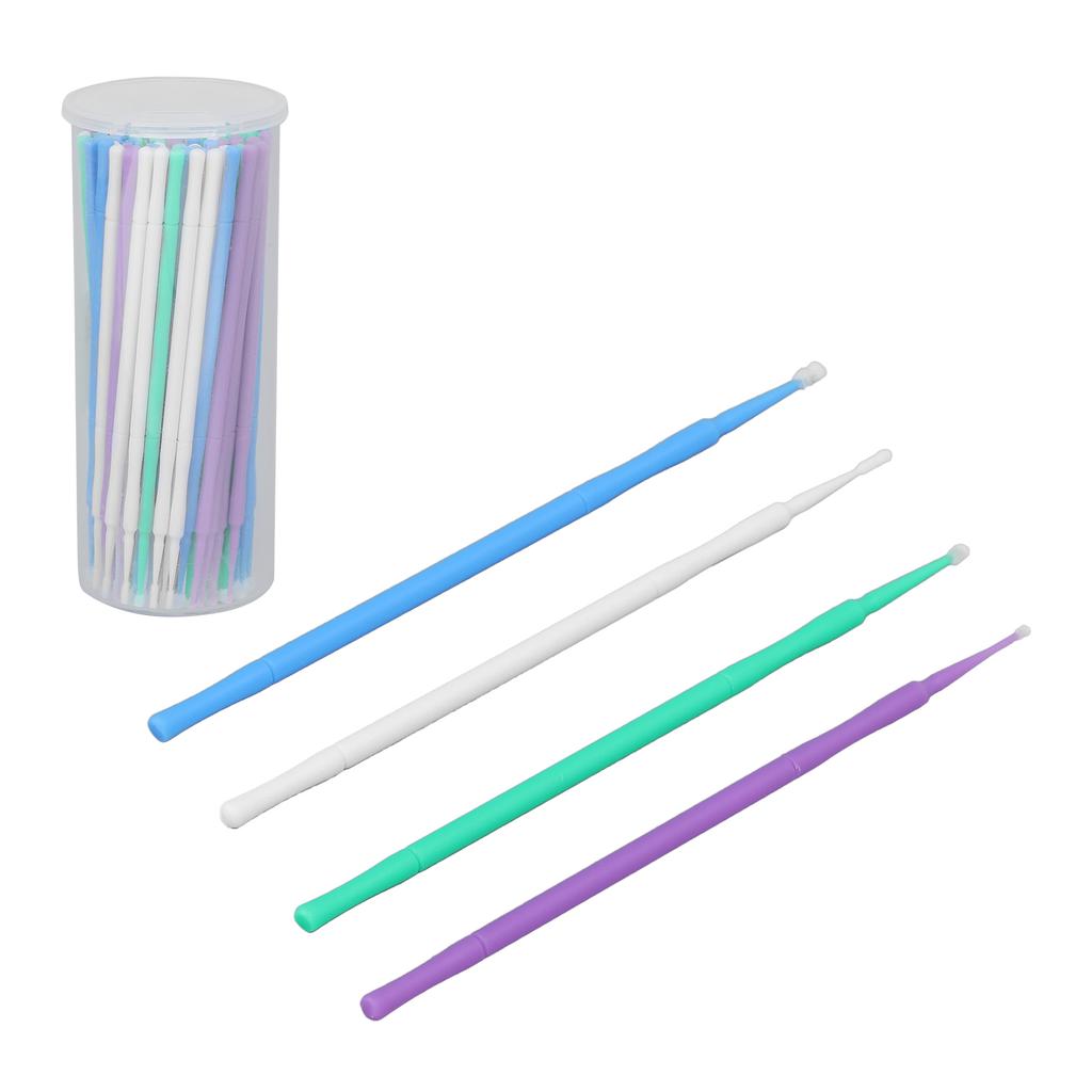 100pcs Nylon Swab Home Beauty Salon Portable Microblading Eyelash Extension Cleaning Swab Makeup Tool