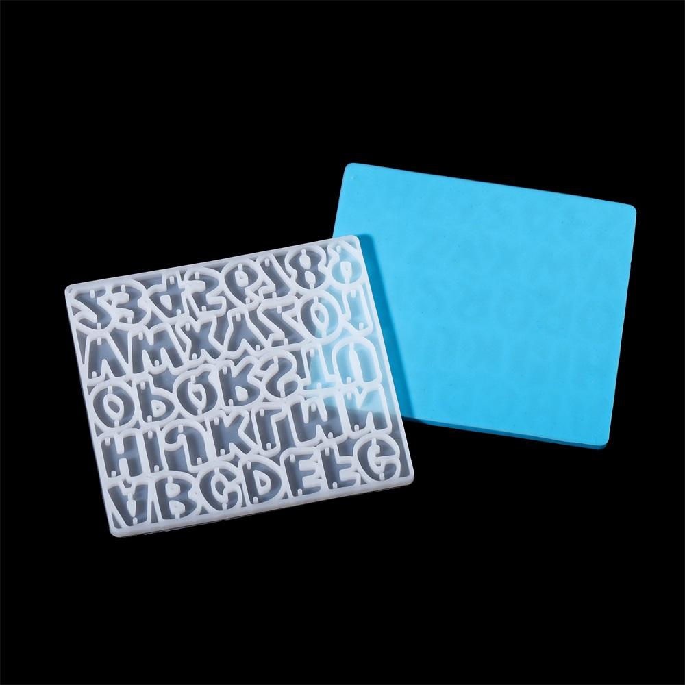 Alphabet Epoxy Resin Mold Letters Number Earrings Pendants Silicone Molds for DIY Epoxy Resin Necklace Bracelet Pendant Crafts