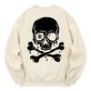 KAN6312 Kmc0010 Skullblood Fleece-Lined Sweatshirt - Cream