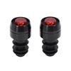 Bike Handlebar End Light Aluminum Alloy 3 Lighting Modes Mini Turn Signal Rear Security Light for Cycling Black